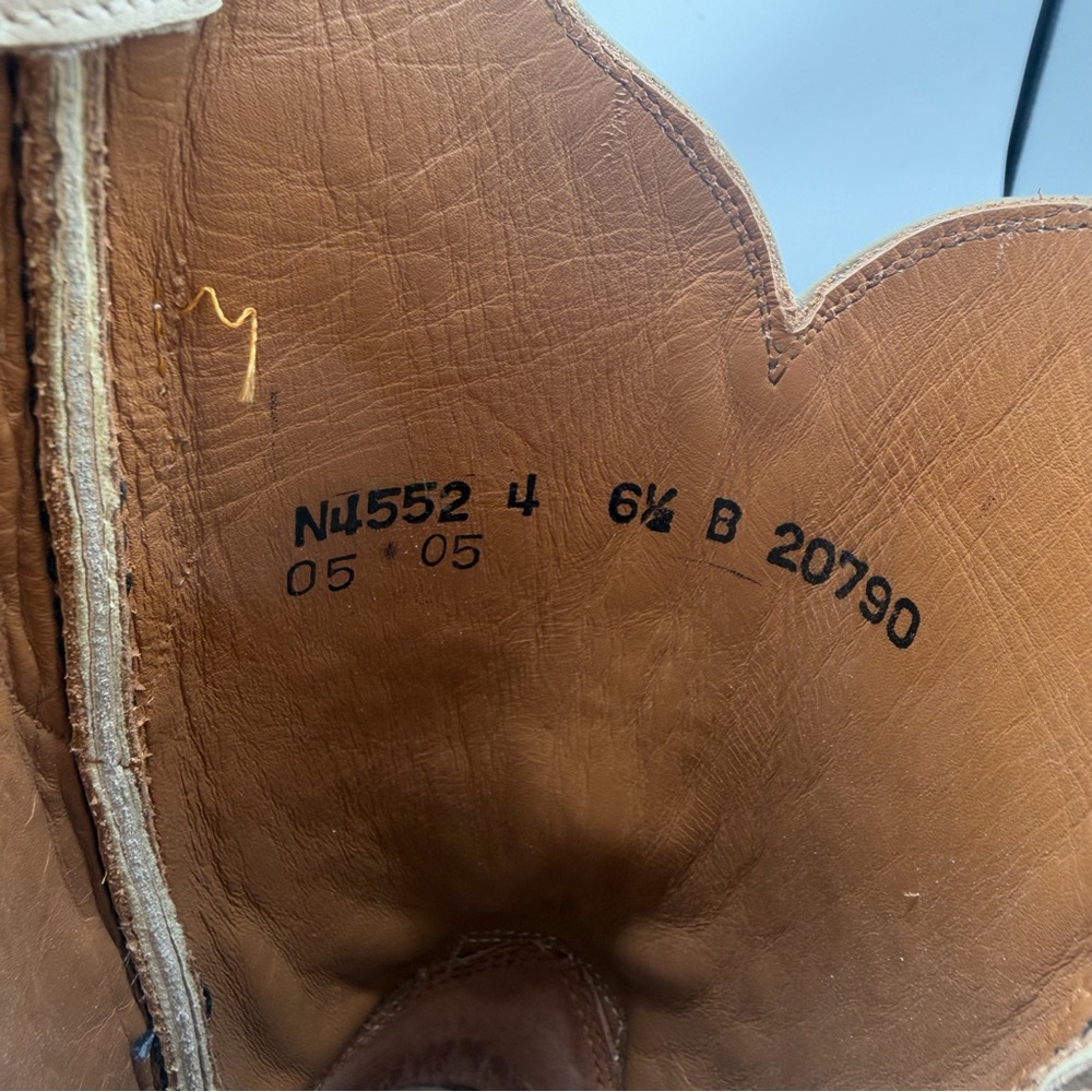 1883 Vintage Lucchese Floral Embroidered Cowboy Boots - Picture 5 of 6